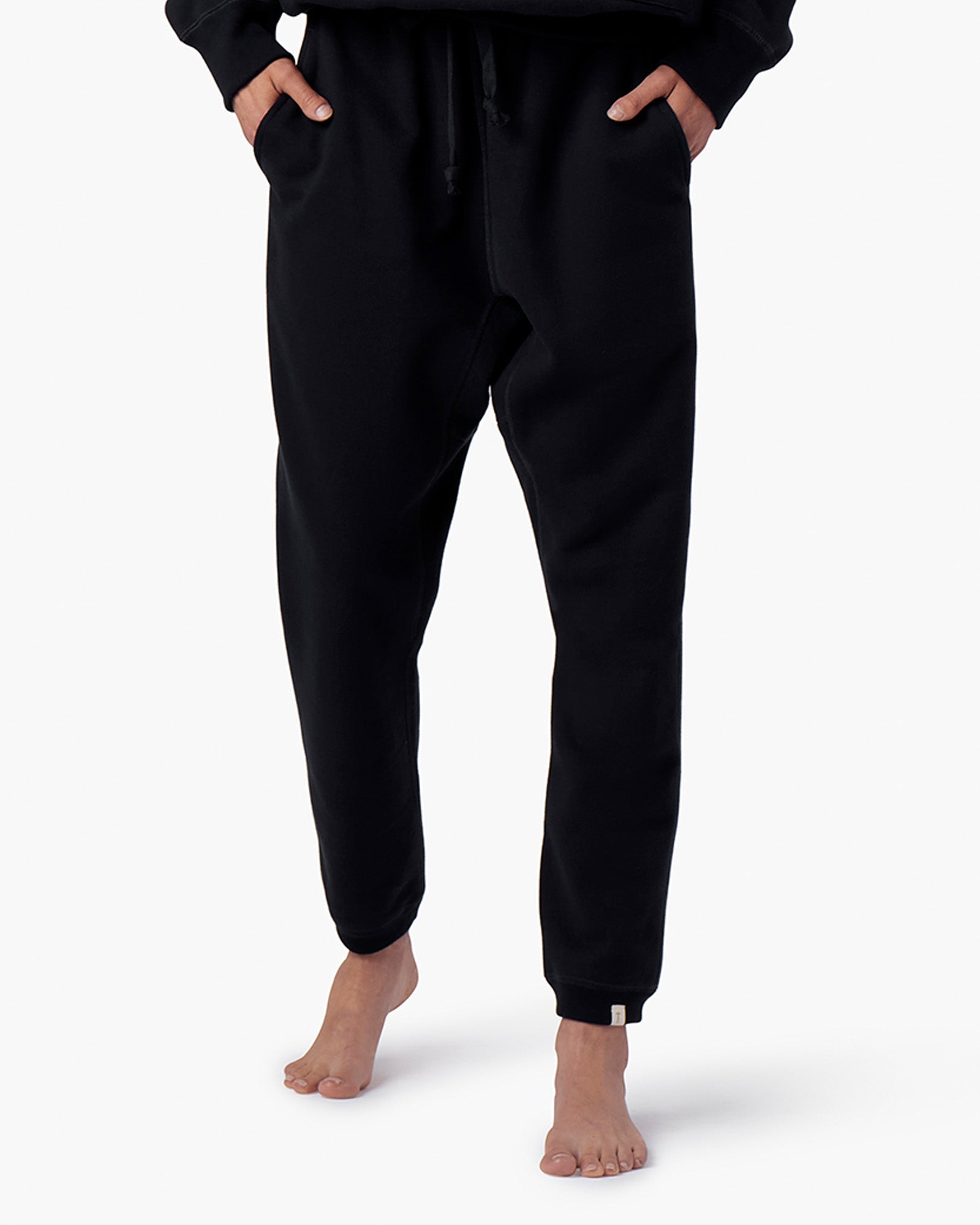 Pantalon Jogging TKEES Warm Core Noir Femme | KDD-83942844