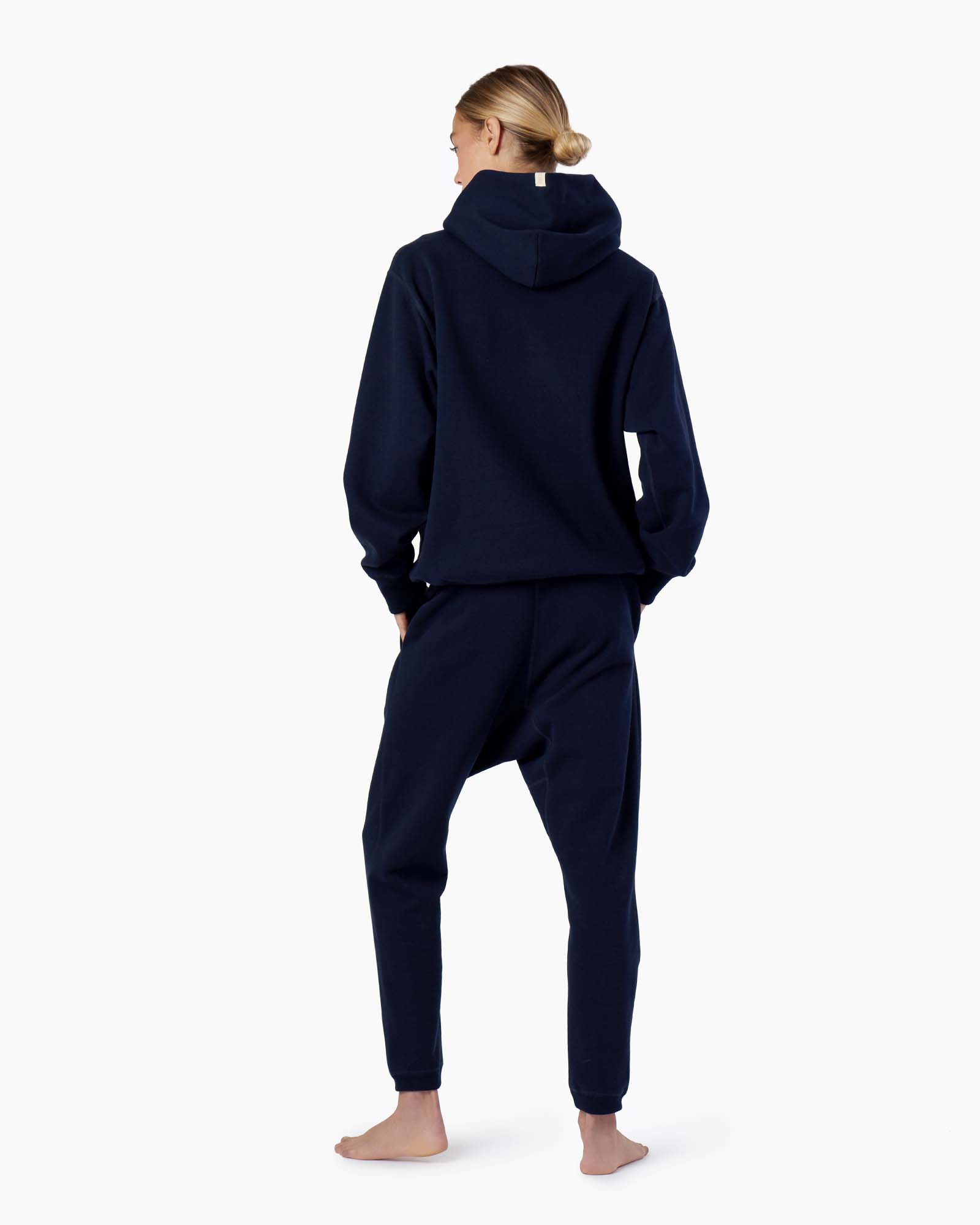 Pantalon Jogging TKEES Warm Core Bleu Marine Femme | KUQ-86867575