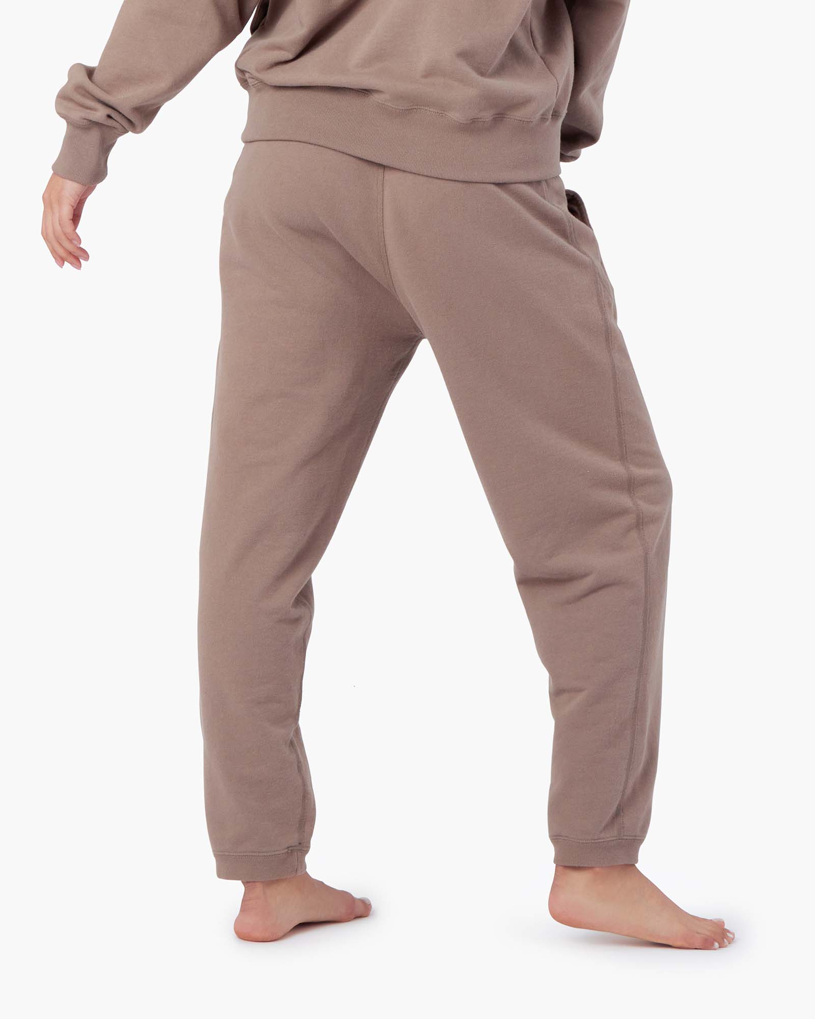 Pantalon Jogging TKEES Panelled Marron Femme | RMY-72151639