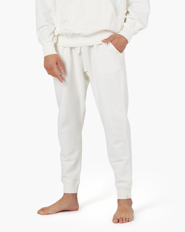 Pantalon Jogging TKEES Core Sport Blanche Femme | YQU-40698280