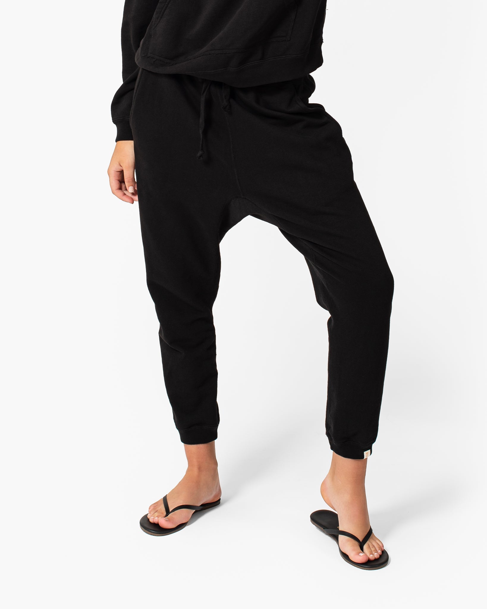 Pantalon Jogging TKEES Core Noir Femme | EGH-06779060