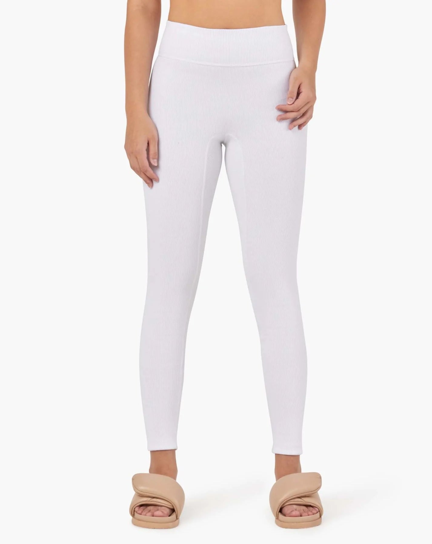 Leggings TKEES Rider Blanche Femme | QOH-35159955