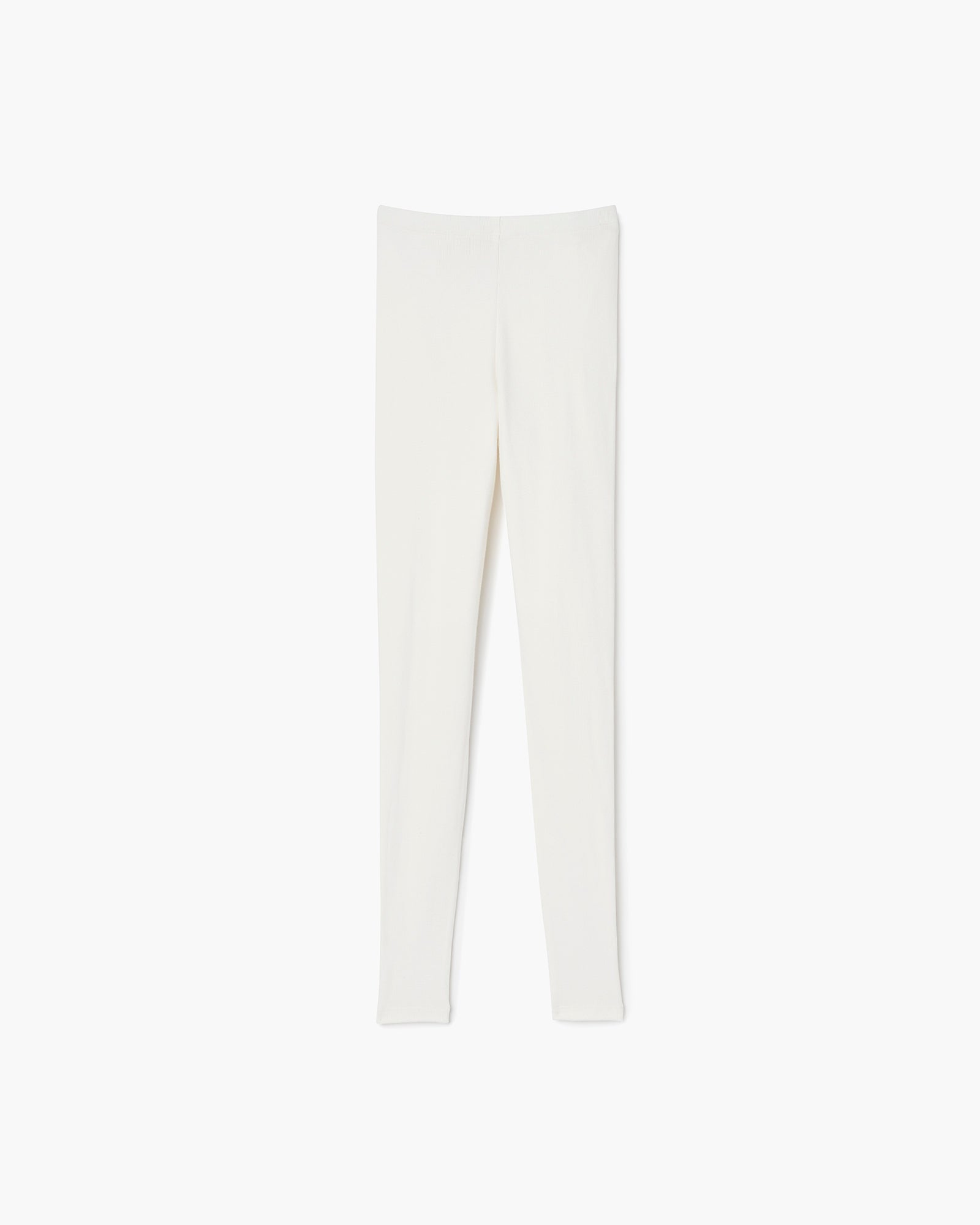 Leggings TKEES Super Rib Blanche Femme | PCJ-48155333