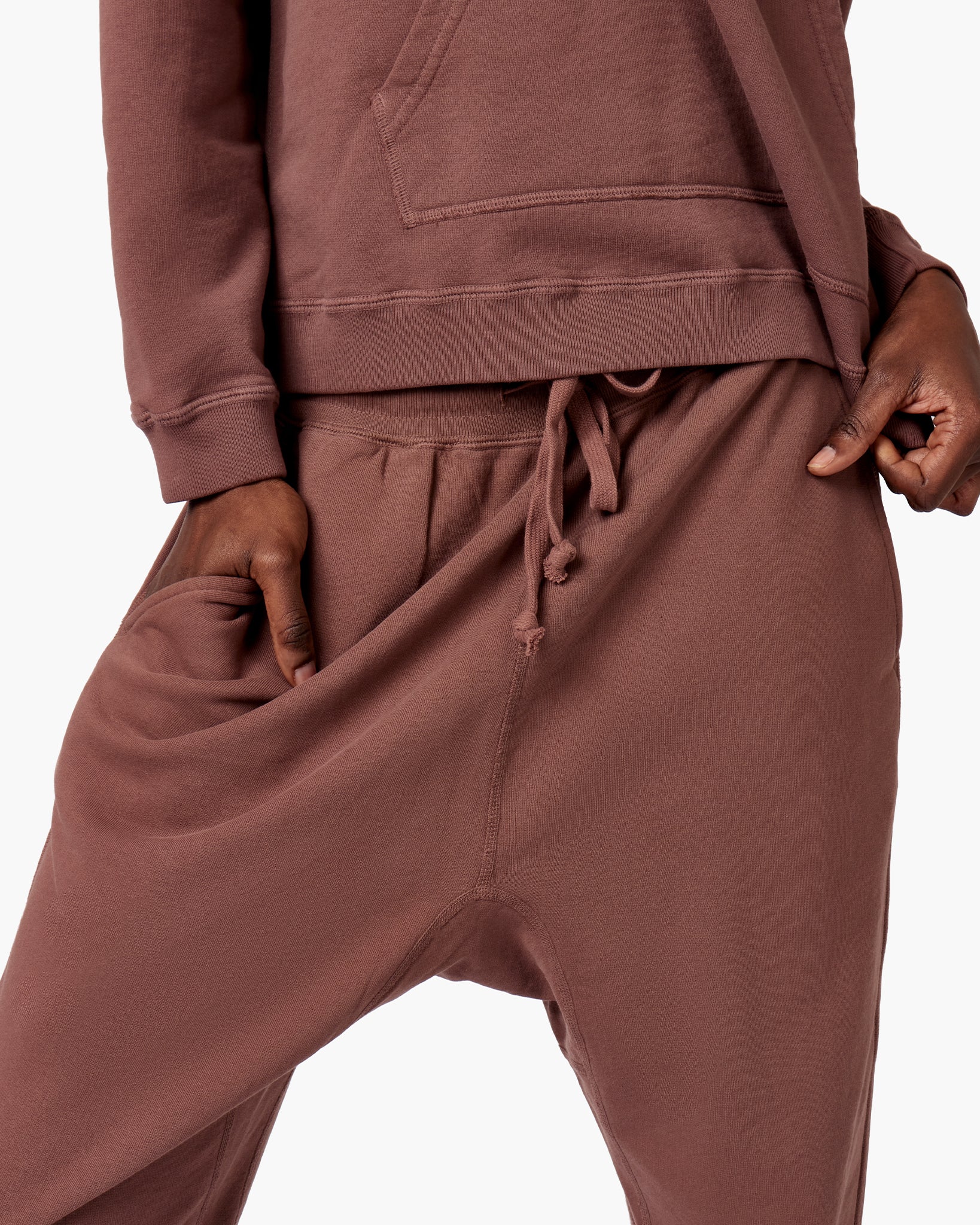 Pantalon Jogging TKEES Core Marron Femme | ZUT-88537813