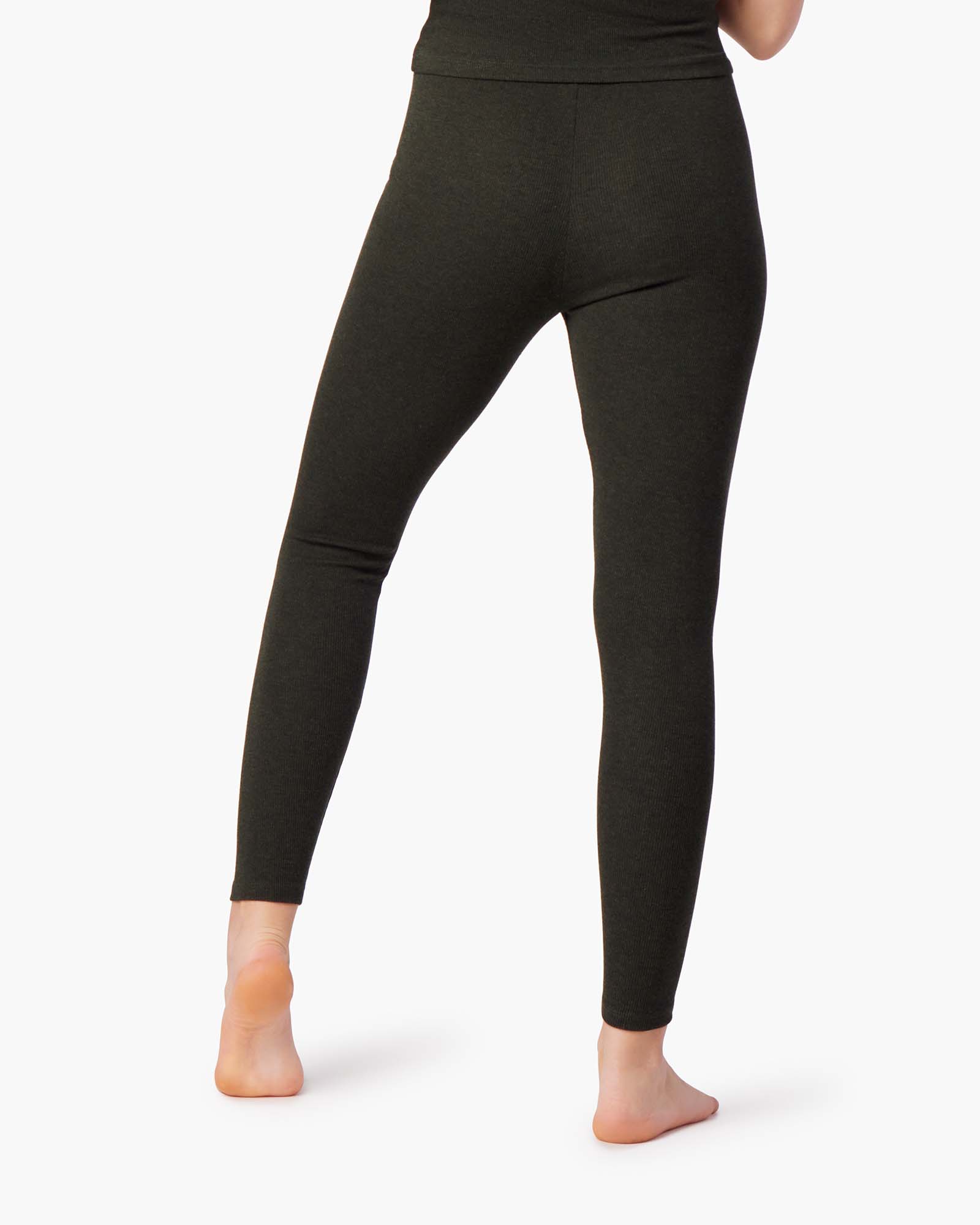 Leggings TKEES Super Rib Noir Femme | HYW-33061299