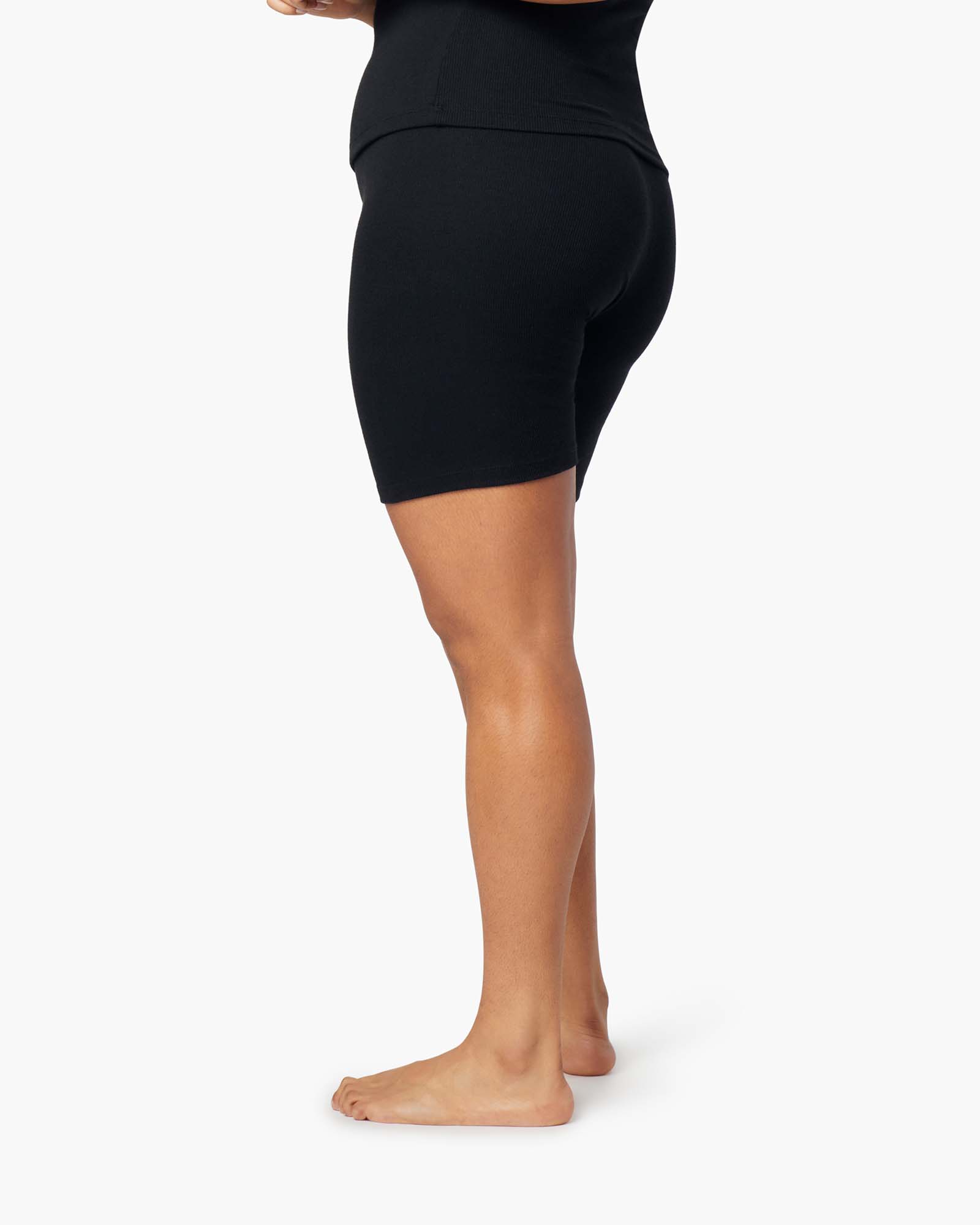 Shorts TKEES Super Rib Vélo Noir Femme | YHM-10363769