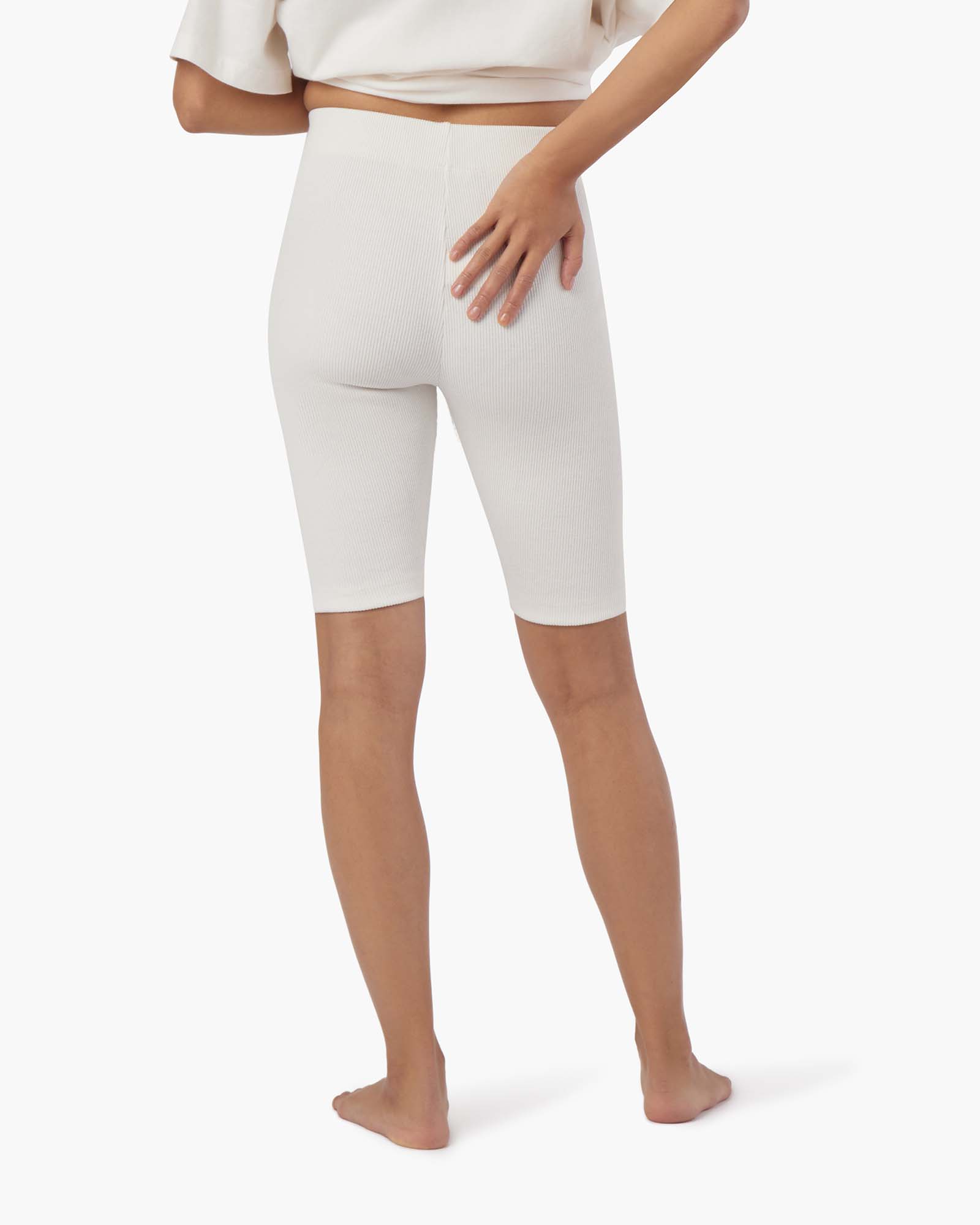 Shorts TKEES Vélo Blanche Femme | SXU-16053316