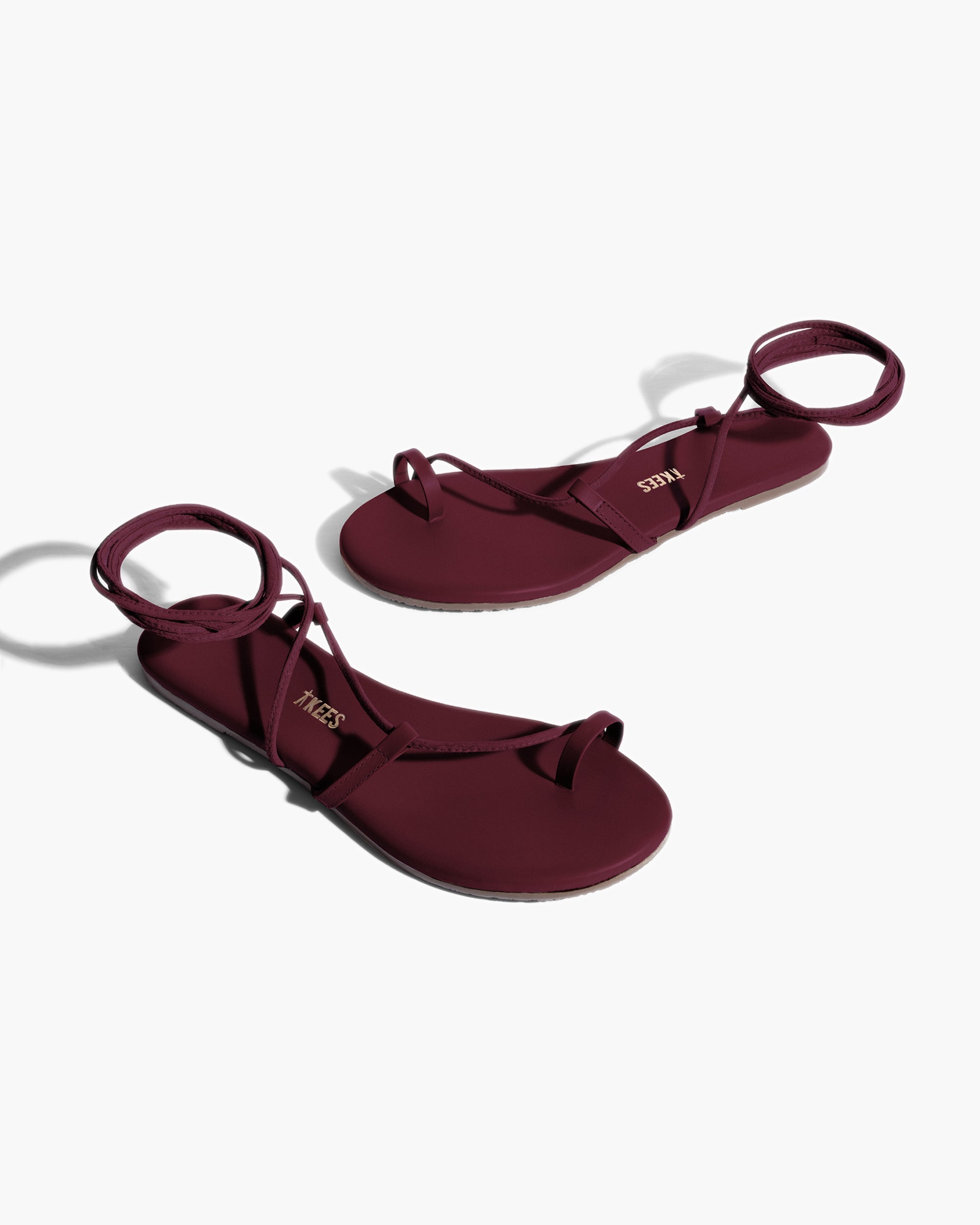 Sandales TKEES Jo Rouge Femme | YIC-71297438